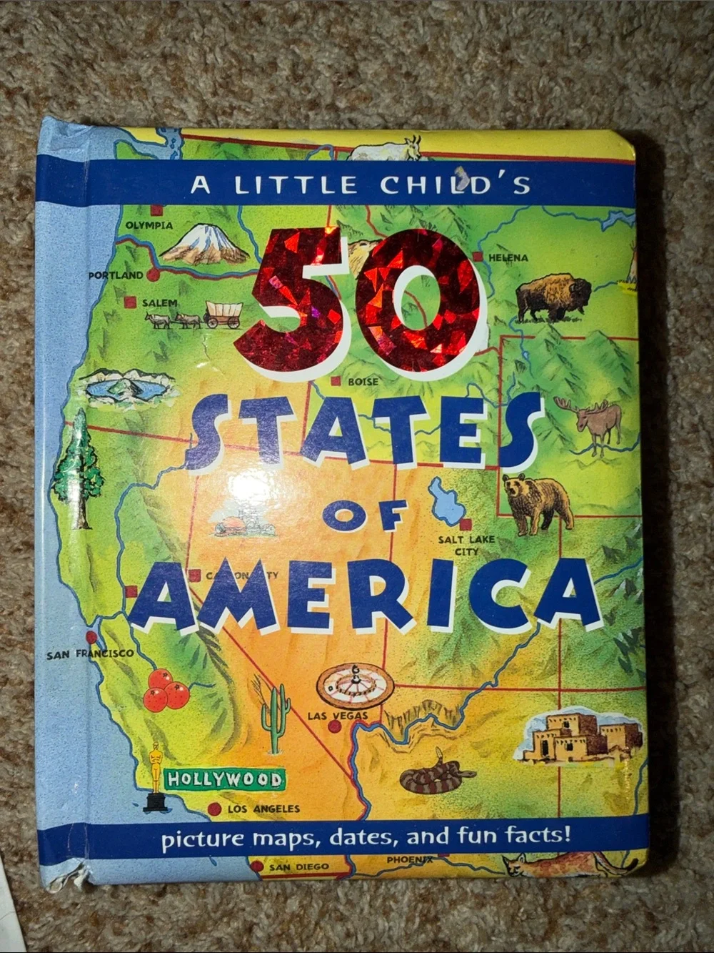 A Little Child's 50 States of America - Board book By Rosanna Hansen